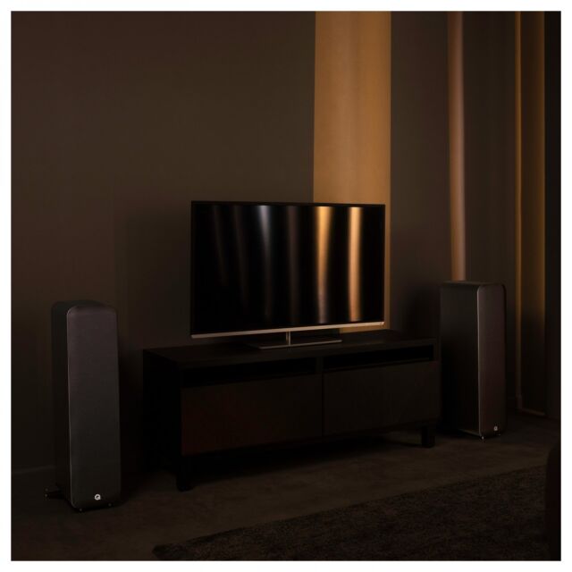 Q Acoustics M40 Bluetooth Powered Floor standing Speakers in Black