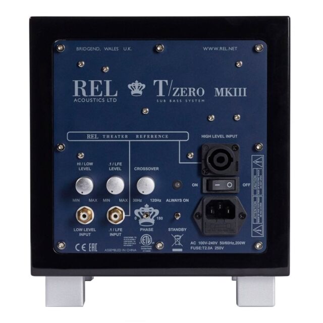REL TZEROMKIII-BK TZero MKIII Subwoofer Black