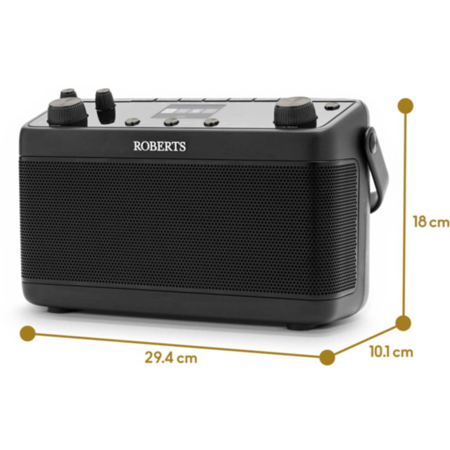 Roberts BLUTUNE 7 Stereo DAB Dab+ FM Radio With 40 Presets - Black