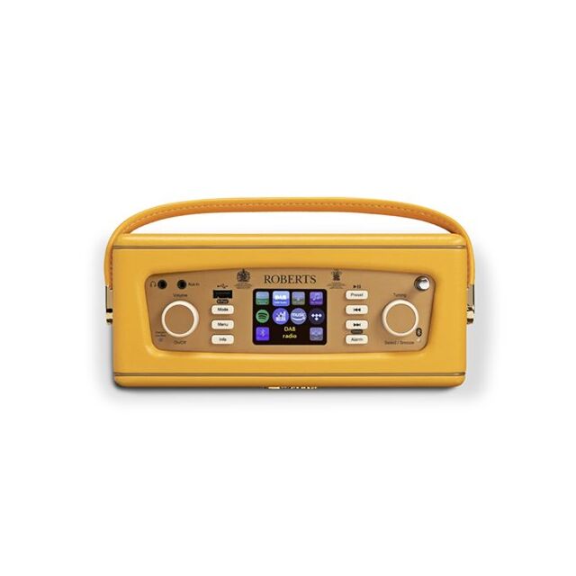 Roberts Revival iStream 3L DAB+ FM Bluetooth Internet Smart Radio works with Amazon With 30 station presets in Sunburst Yellow