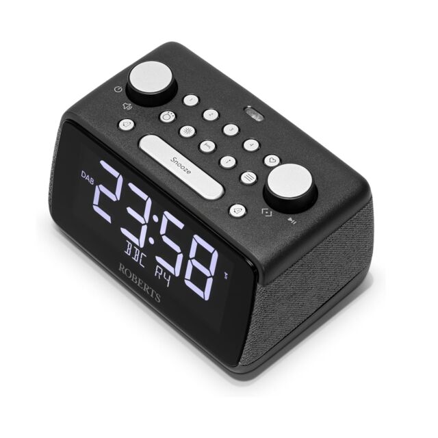 Roberts Ortus 4 Dab+/Fm Bedside Radio W/ Bluetooth Black
