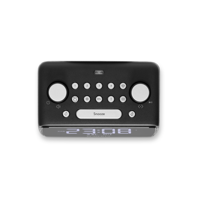 Roberts Radio ORTUS4BK Black Alarm Clock Radio DAB+/FM