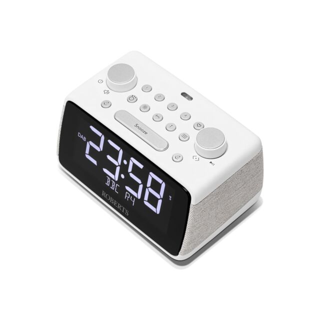 Roberts Ortus 4 Dab+/Fm Bedside Radio W/ Bluetooth White