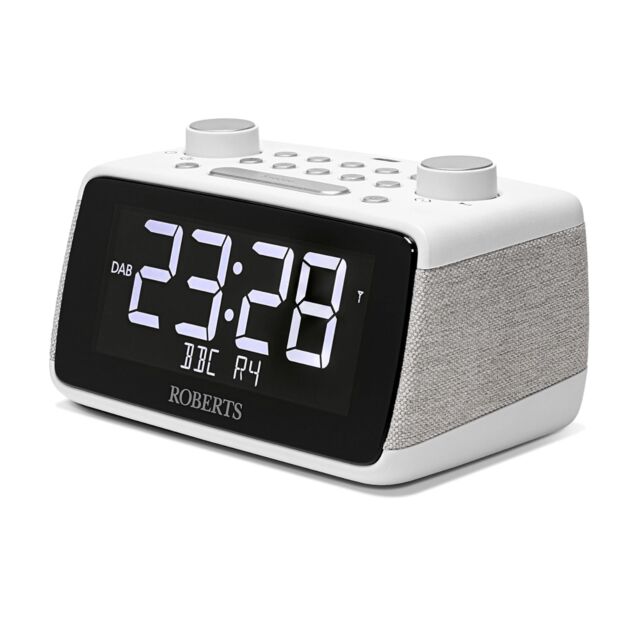 Roberts Ortus 4 Dab+/Fm Bedside Radio W/ Bluetooth White