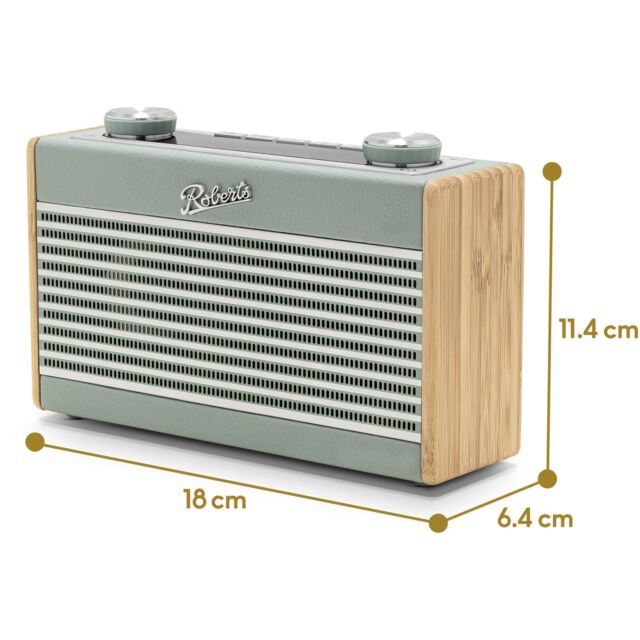 Roberts Radio Rambler Uno DAB/DAB+/FM RDS Radio with Bluetooth - Duck Egg