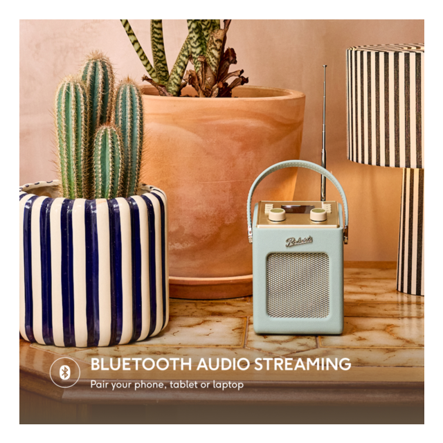 Roberts Revival Mini 2 DAB+/FM Portable Radio with Bluetooth in Duck Egg
