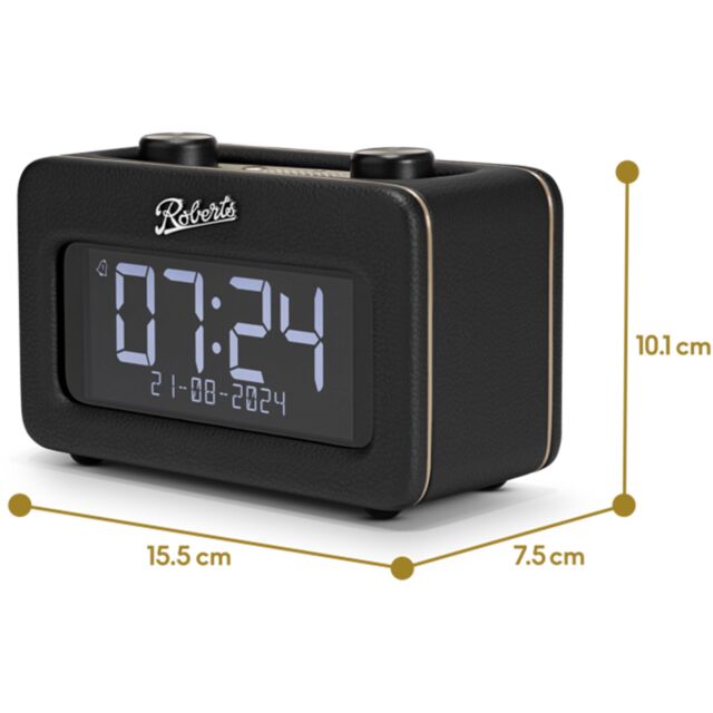 Roberts Revival Rest DAB DAB+ FM RDS Bluetooth Radio in Black