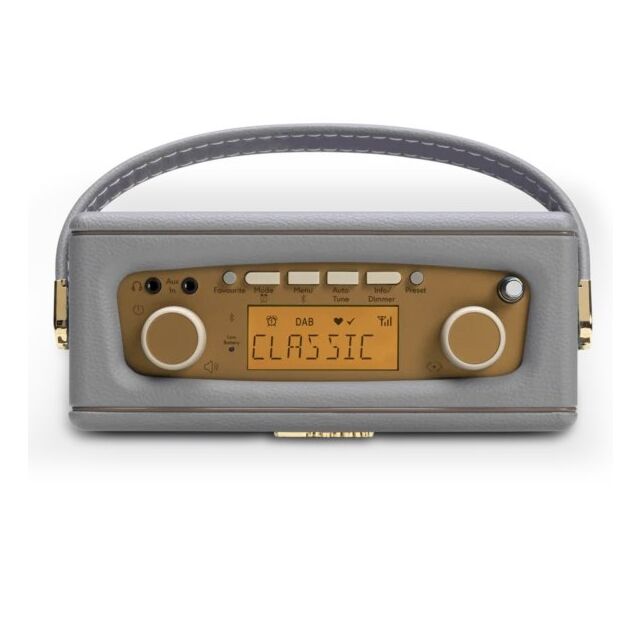 Roberts Revival Uno BT DAB DAB+ FM Radio with Bluetooth in Dove Grey