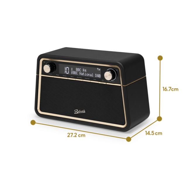 Roberts Reva DAB/DAB+/FM Bluetooth Radio Black
