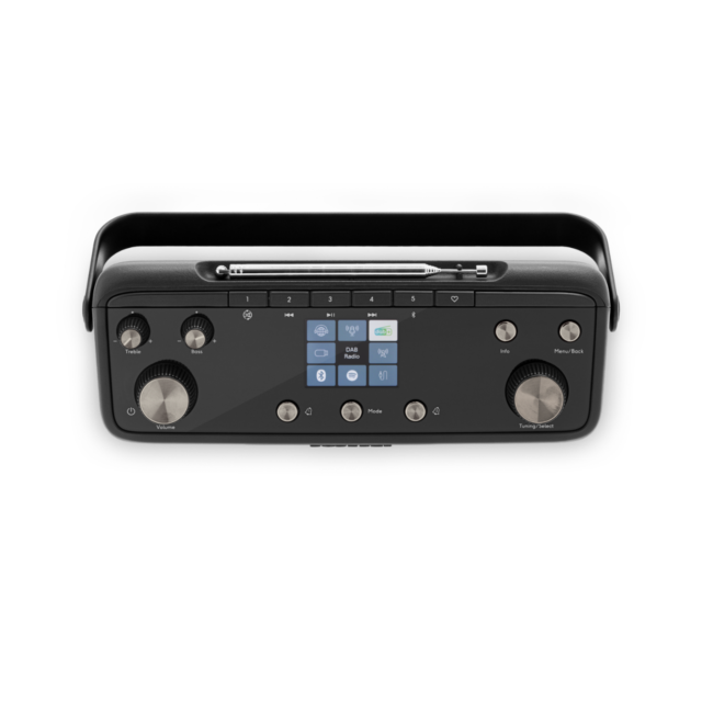 Roberts Stream 219 Internet/DAB+/FM/Bluetooth Portable Stereo Radio in Black
