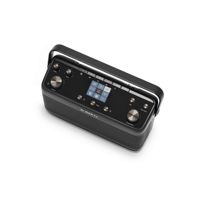 Roberts Stream 219 Internet/DAB+/FM/Bluetooth Portable Stereo Radio in Black