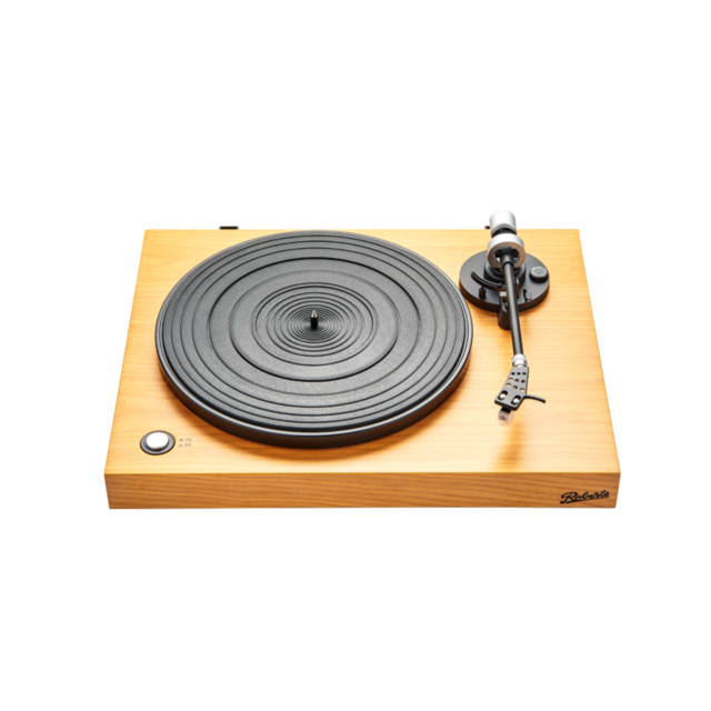 Roberts STYLUS Belt-drive Turntable with USB connection and built-in preamplifier in wood