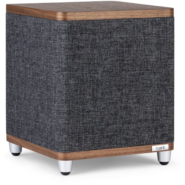 Ruark RS1 Subwoofer Rich Walnut Veneer With Slate Grey Fabric Grille