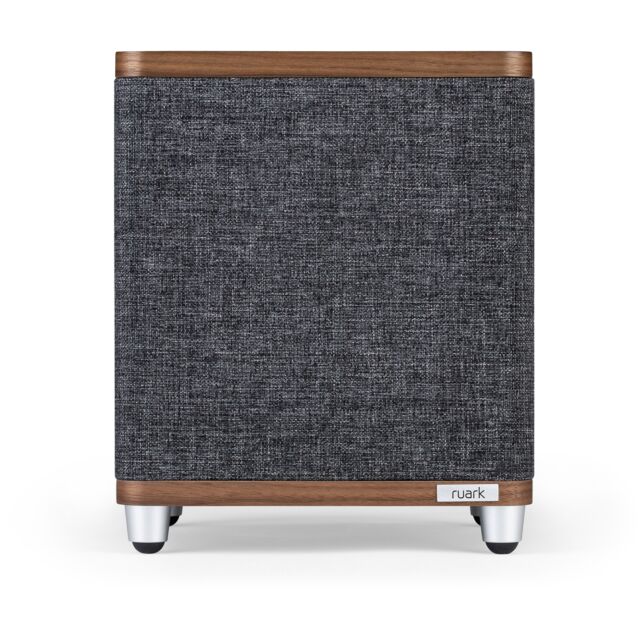 Ruark RS1 Subwoofer Rich Walnut Veneer With Slate Grey Fabric Grille
