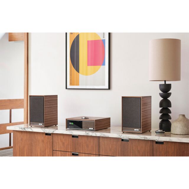 Ruark Sabre-R Passive Bookshelf Speakers Pair Fused in Walnut