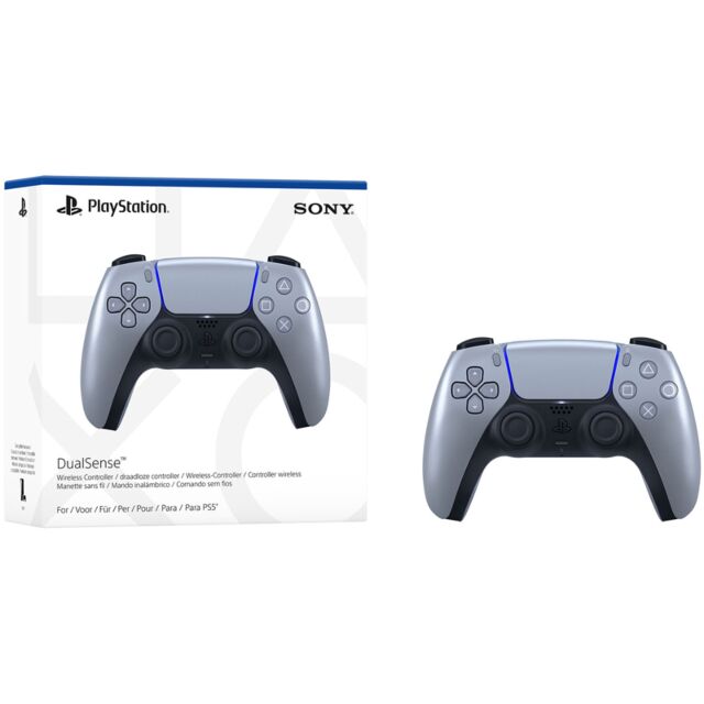 Sony Ps5 Dscontroller Silver Sterling Silver Dual Sense Wireless Controller Playstation 5