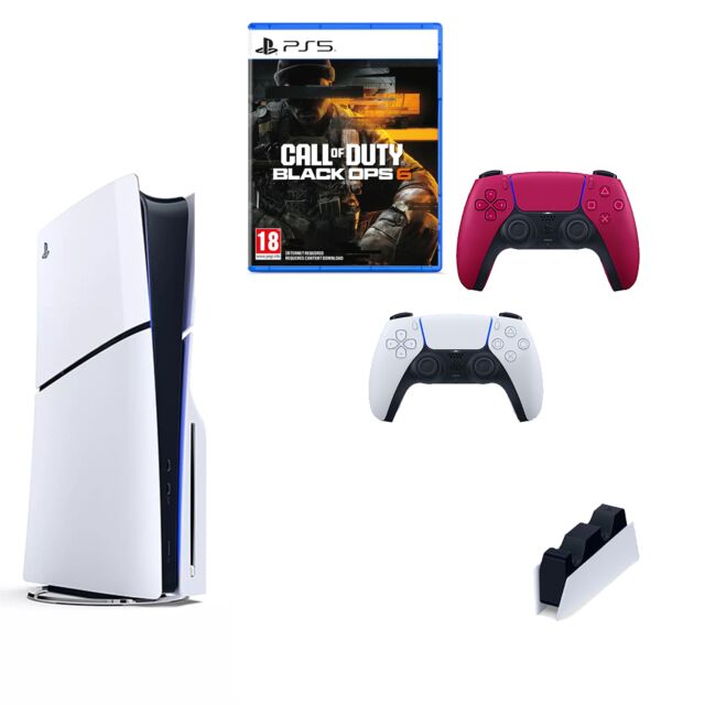 Sony PS5 Call of Duty Black Ops 6 Gaming Bundle with Extra Controller and Charging Dock