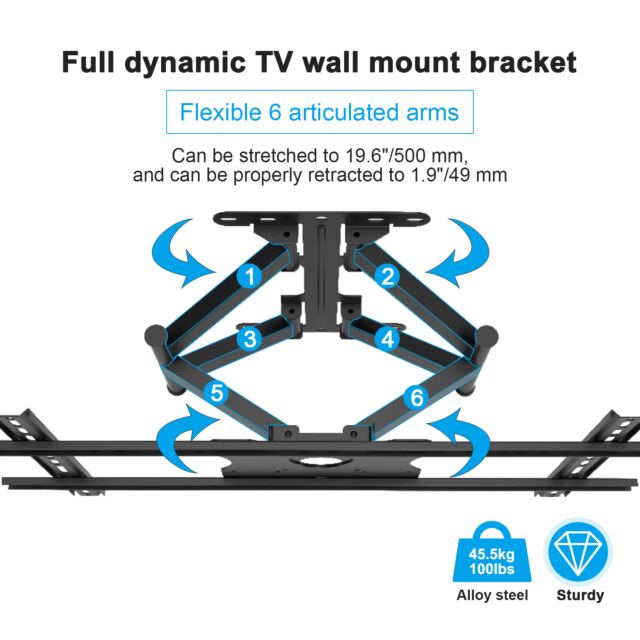 Sylvox S100MCMA0 Outdoor TV Full Motion Wall Mount