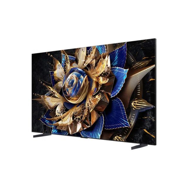 TCL 115X955K 115inch QLED 4K TV - Brushed titanium metal front