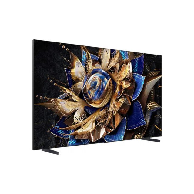 TCL 115X955K 115inch QLED 4K TV - Brushed titanium metal front