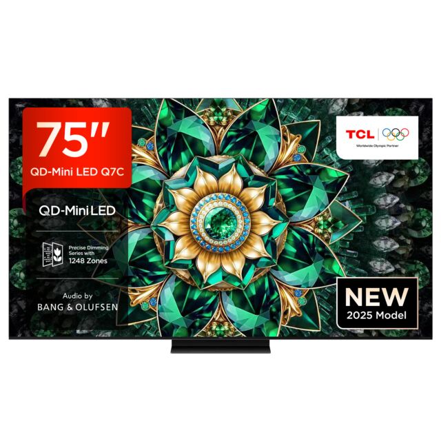 TCL 75Q7C-UK 75inch 4K QD-Mini LED UHD Smart Google TV