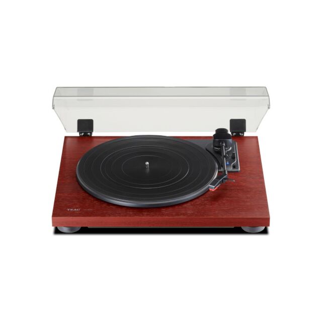 Teac TN-180BT Bluetooth 3-Speed Analog Belt Driven Turntable With Phono Eq - Cherry