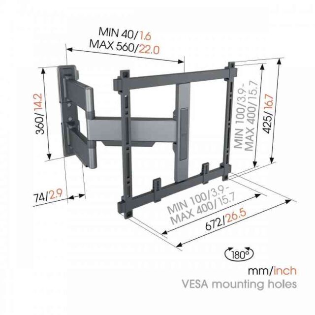 Vogels ELITETVM5445B Display wall mount