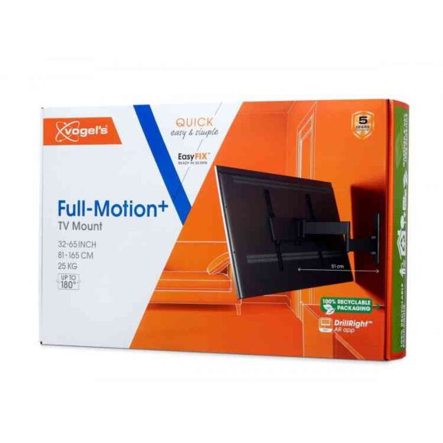 Vogels TVM1445 Quick Series Display Wall Mount, 32-65inch, Turn - Double Arm