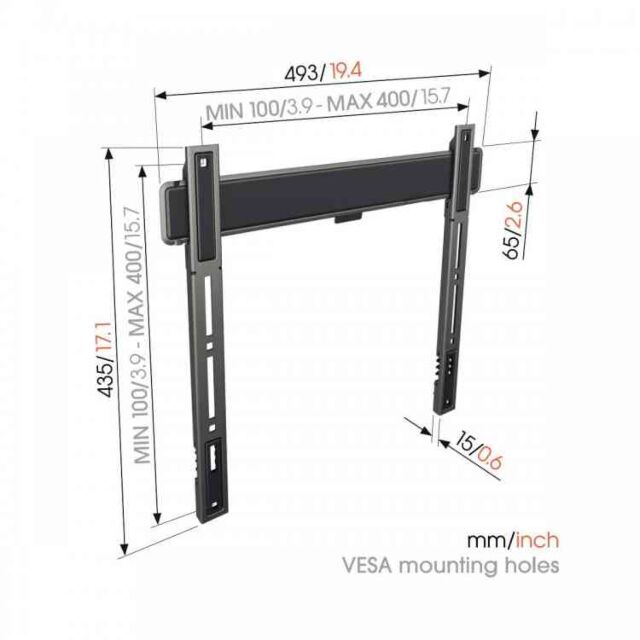 Vogels TVM5405 ELITE Series // Fixed TV Wall Mount 32 - 77 Inches