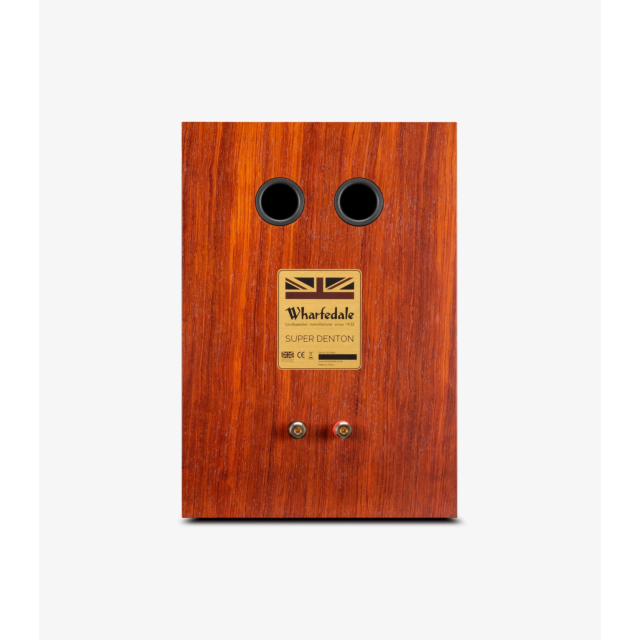 Wharfedale Super Denton 3 way compact Standsmount Speaker Mahogany Red