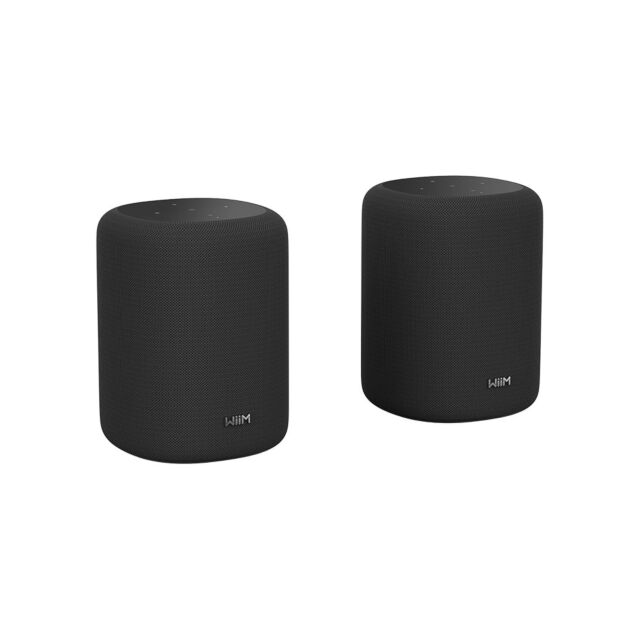 WiiM Sound Lite Wireless Multiroom Smart Speaker Twin Pack in Black