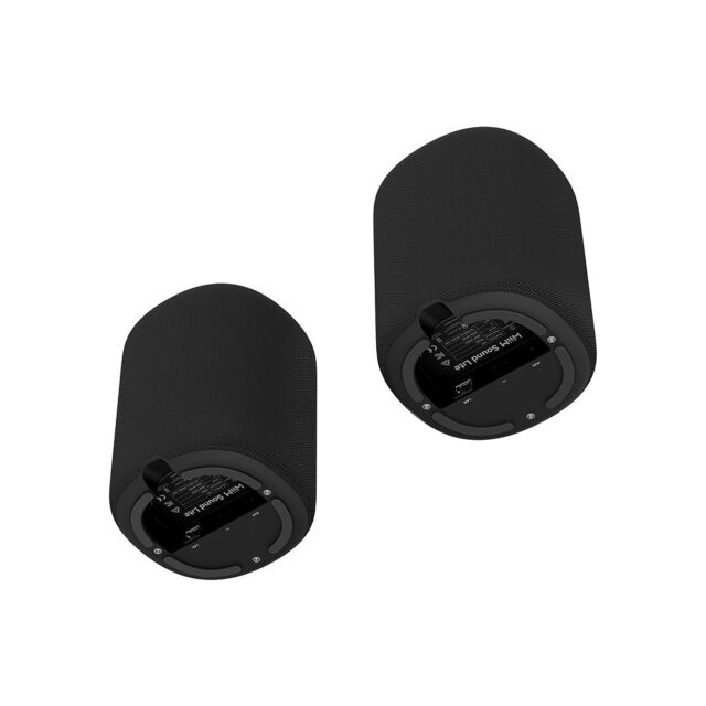 WiiM Sound Lite Wireless Multiroom Smart Speaker Twin Pack in Black