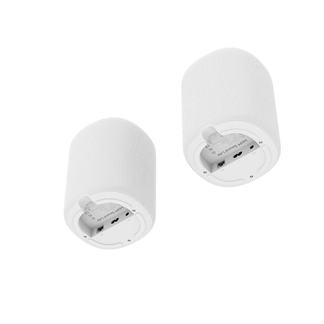 WiiM Sound Lite Wireless Multiroom Smart Speaker Twin Pack in White