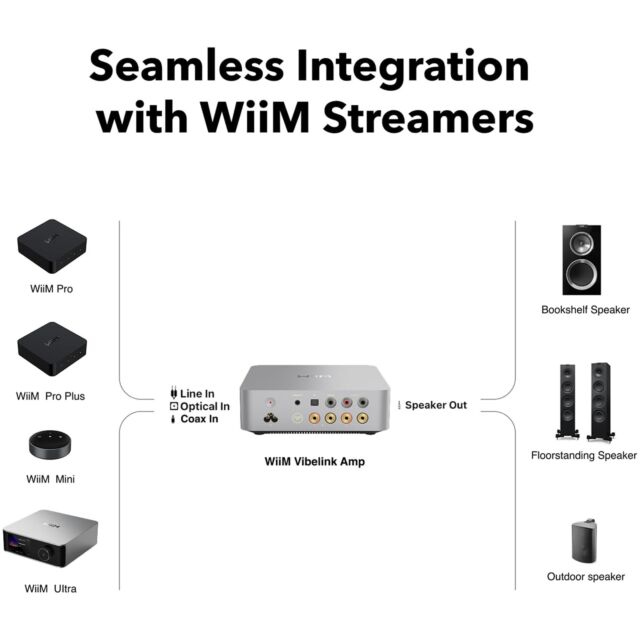 Wiim Vibelink Stereo Amplifier Space Grey