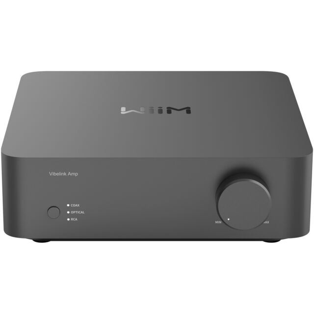 WiiM Vibelink Stereo Amplifier with ULTRA Music Streamer Space Grey