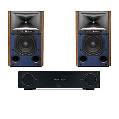 Arcam A15+4309WN Amp With 4309 Speakers Pair Bundle - Walnut