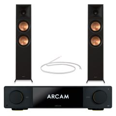 Arcam SA35 Integrated Amplifier With Rp-600Fii Floorstanding Speakers Pair Black Bundle