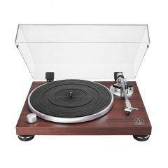 Audio-Technica AT LPW50BT Turntable with Bluetooth: Premium Belt-Drive Vinyl Experience in Rosewood Finish