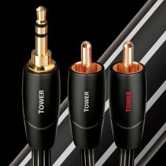 Audioquest TOWER01MR Tower 3.5mm To RCA Analog Audio Cable - 1m