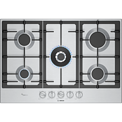 Bosch PCQ7A5I90 Stainless Steel 75cm Gas Hob