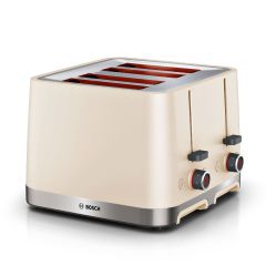 Bosch TAT4M247GB 4 Slice Toaster - Cream