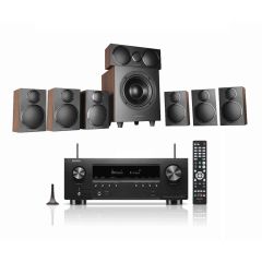 Denon AVRS970H AV Receiver with Wharfedale DX3 HCP 7.1 Speaker Package in Walnut Create a cinematic experience