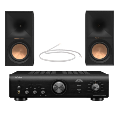 Denon PMA-600NE Integrated Amplifier with Klipsch R-60M Bookshelf Speakers Pair Black Bundle