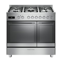 Fisher & Paykel OR90L7DBGFX2 5-Burner Dual Fuel Cooker