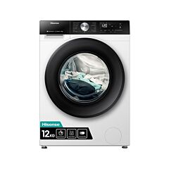 Hisense WF3S1243BW3 12kg 1400 Spin, Steam Washing Machine - White