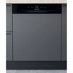 Hotpoint H3BL626BUK H3B L626 B UK Semi Integrated 14 Place Settings Dishwasher - Black