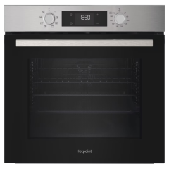 Hotpoint HO255HXUK Class 2 Single Fan Oven - Diamond (Steam) Cleaning - Multifunction 5 - 71L With 2