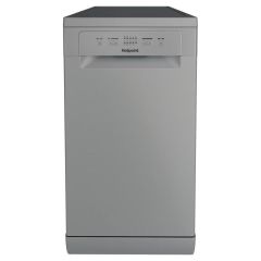 Hotpoint HP2FE10CS90SUK dishwasher: slim, silver