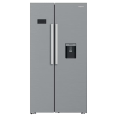Hotpoint HPG26583WXP4UK HPG2 6583W XP4UK Dual No Frost American Fridge Freezer with FreshShield - Si