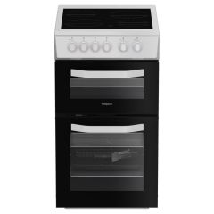 Hotpoint HTE5VCW Electric Twin Cooker 50CM - 63L with Ceramic Hob